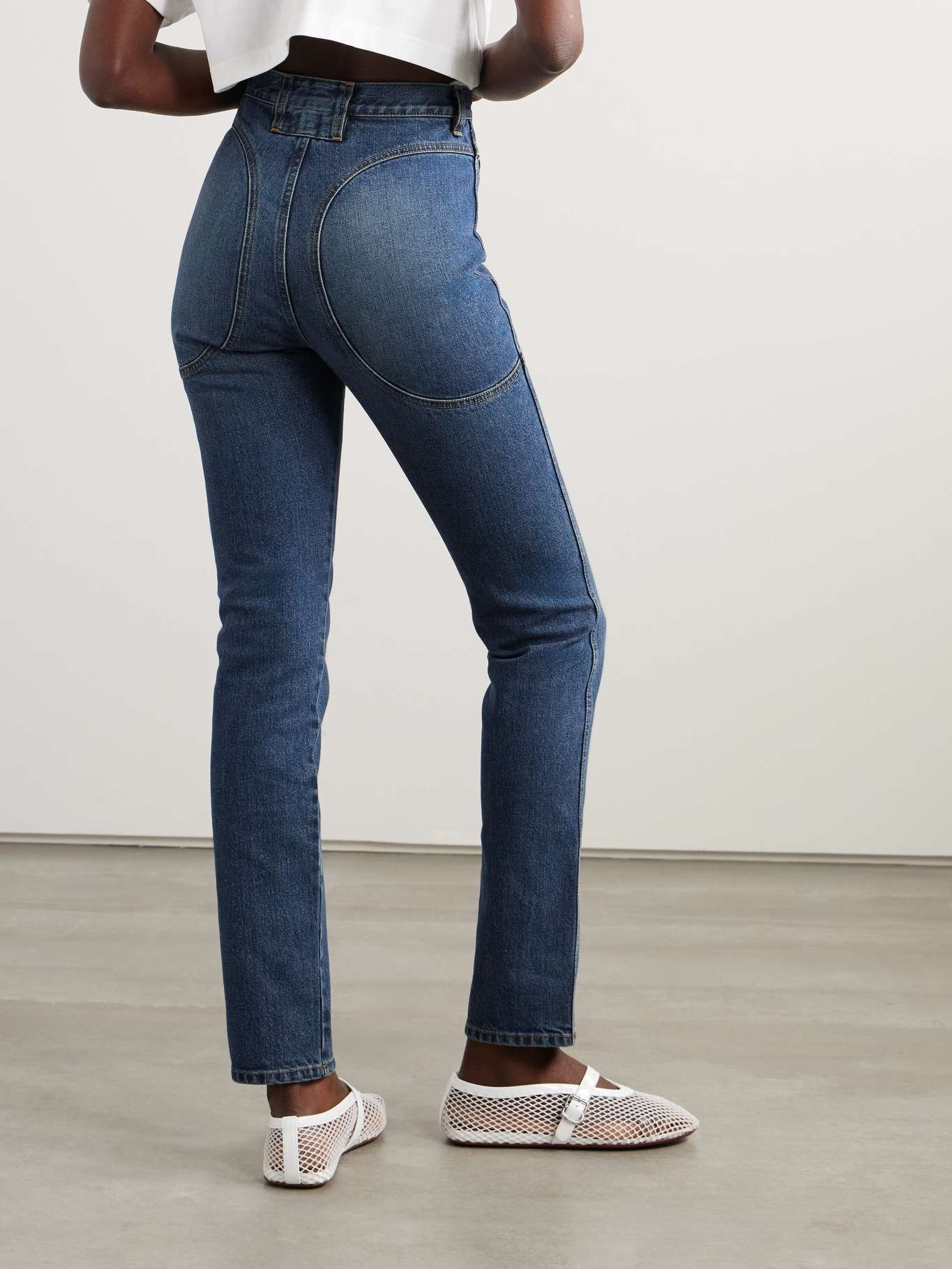 High-rise straight-leg jeans - 3