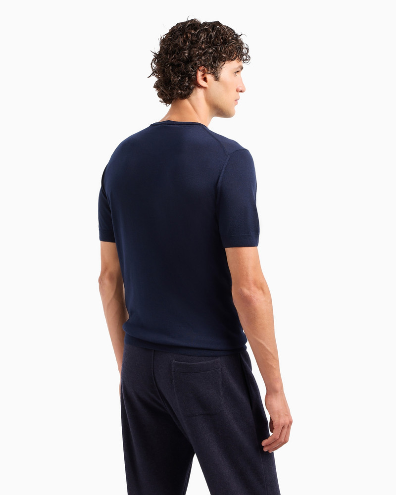 GIORGIO ARMANI VICUÑA CREW-NECK JUMPER IN VICUÑA 3