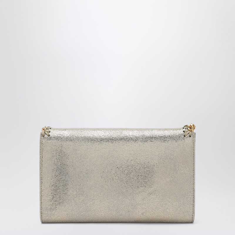 Falabella Chain Wallet in Metallic Pyrite 4