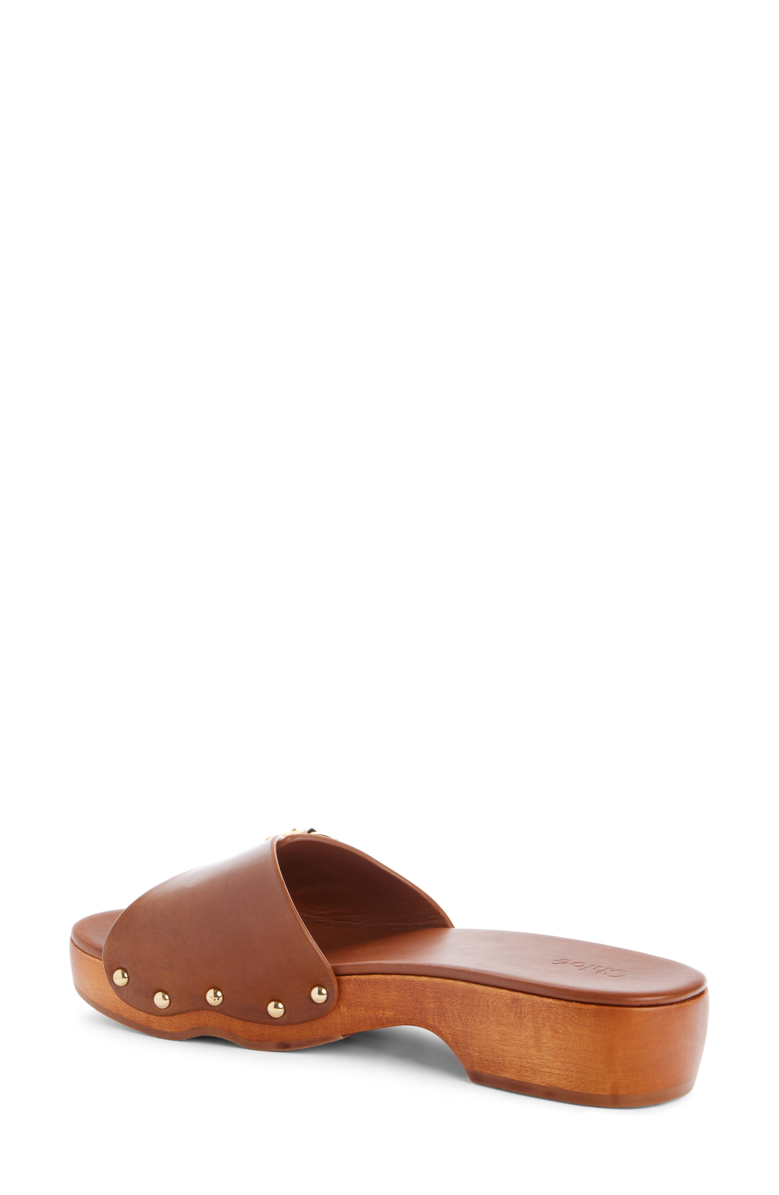 Chloé Jeannette Platform Slide Sandal in Ginger Brown at Nordstrom - 2