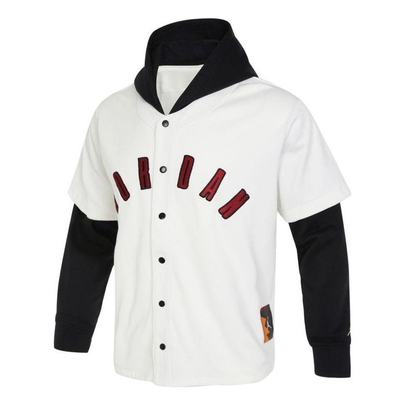 Air Jordan Flight Mvp Hoodie 'Sail Black' FB7035-133 - 1
