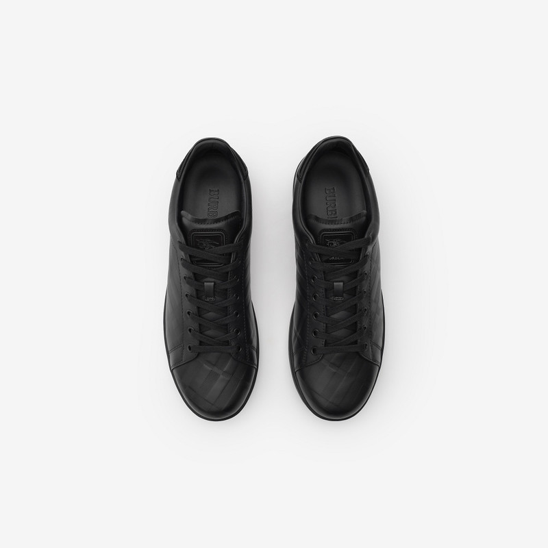 Embossed Check Leather Set Sneakers​ 4