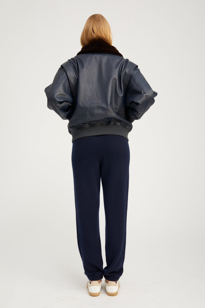 MIDNIGHT LEATHER VINTAGE AVIATOR JACKET 4