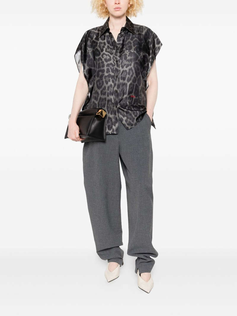 Stella McCartney leopard-print sleeveless blouse outlook