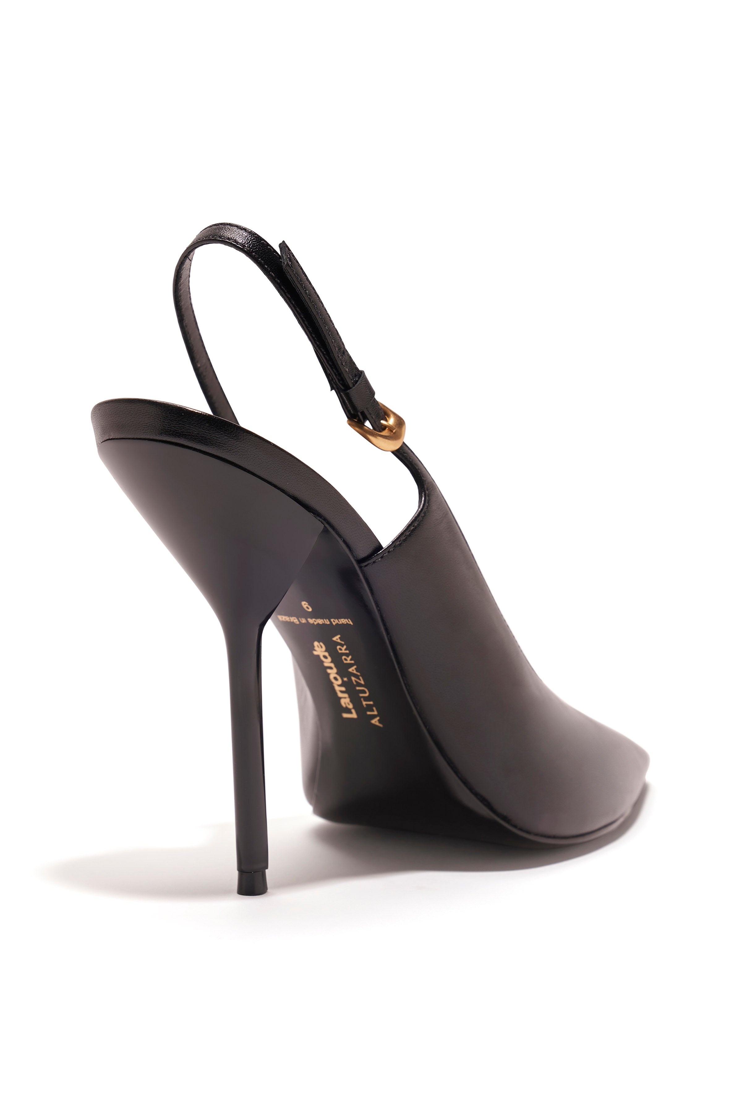 LARROUDÉ X ALTUZARRA PUMP IN BLACK LEATHER - 3