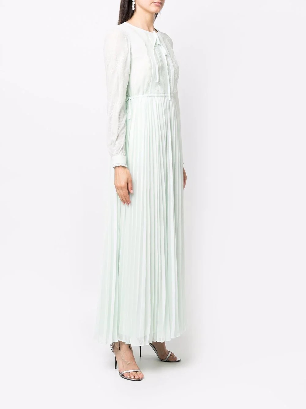 lace-trim maxi dress - 3