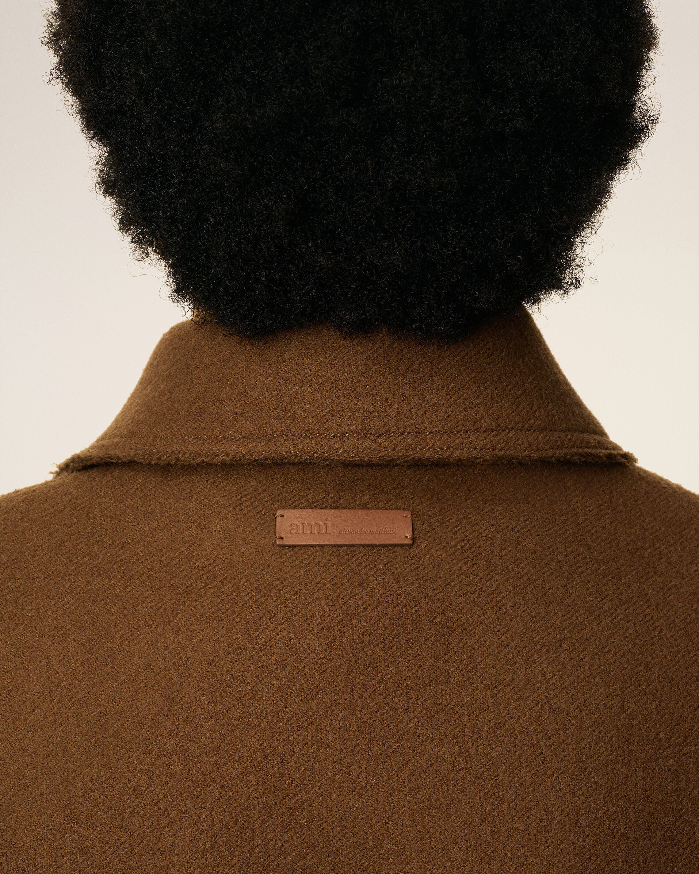 BROWN WOOL BUTTONED JACKET - 4