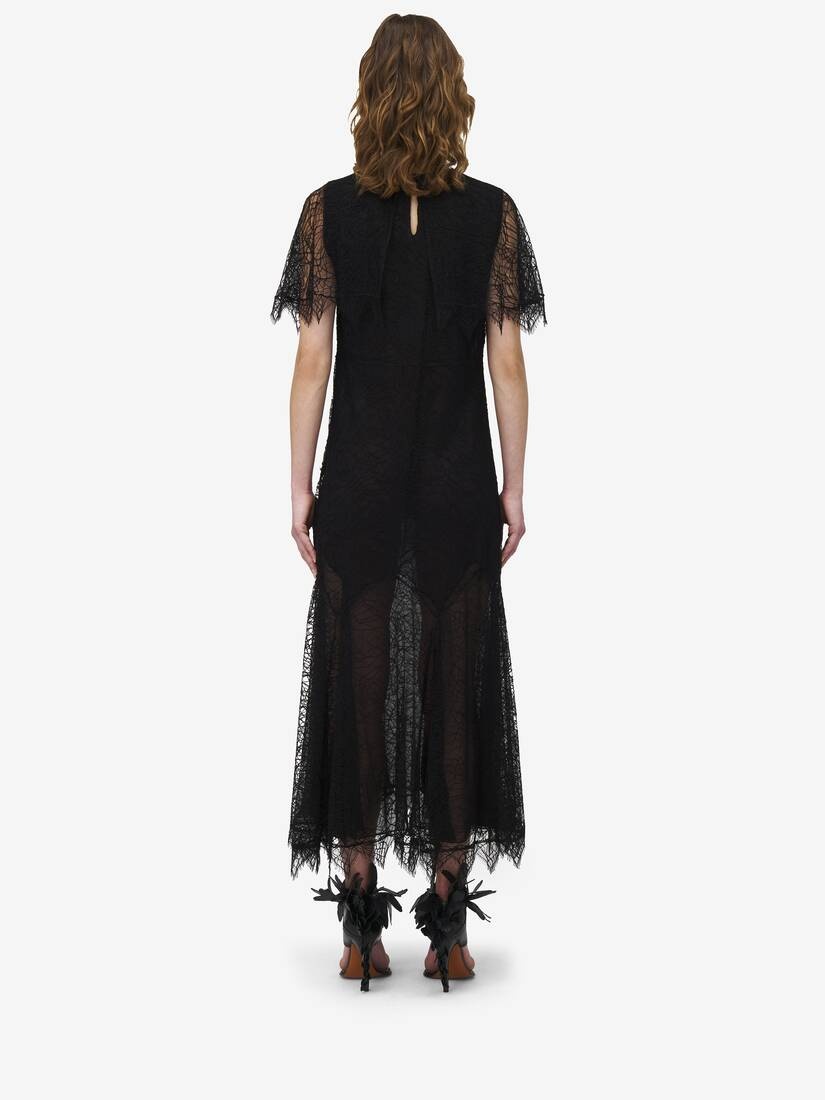Cobweb Lace Midi Dress - 4