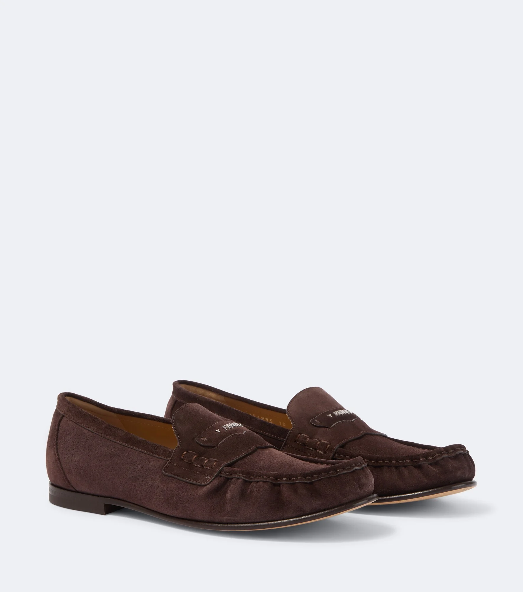 Scrunch suede penny loafers - 1