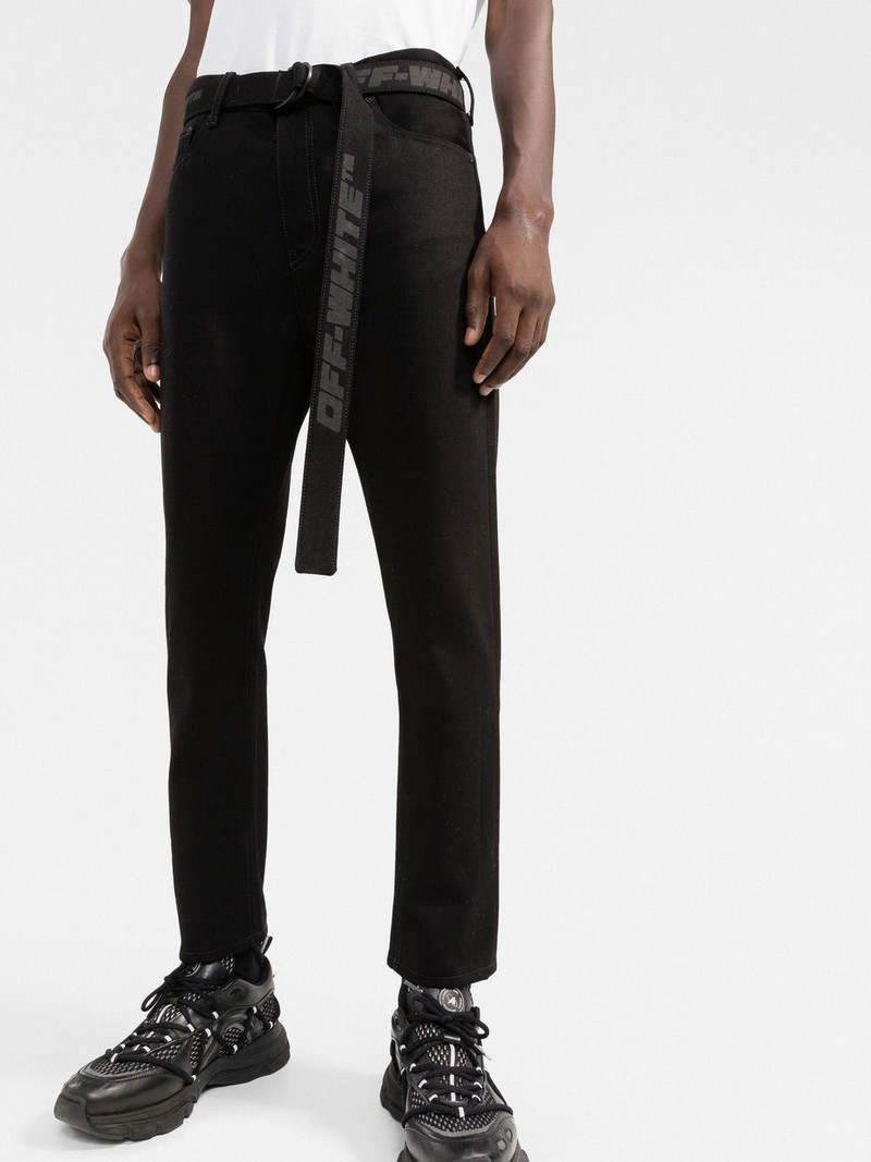 Indust belted slim-fit jeans 3