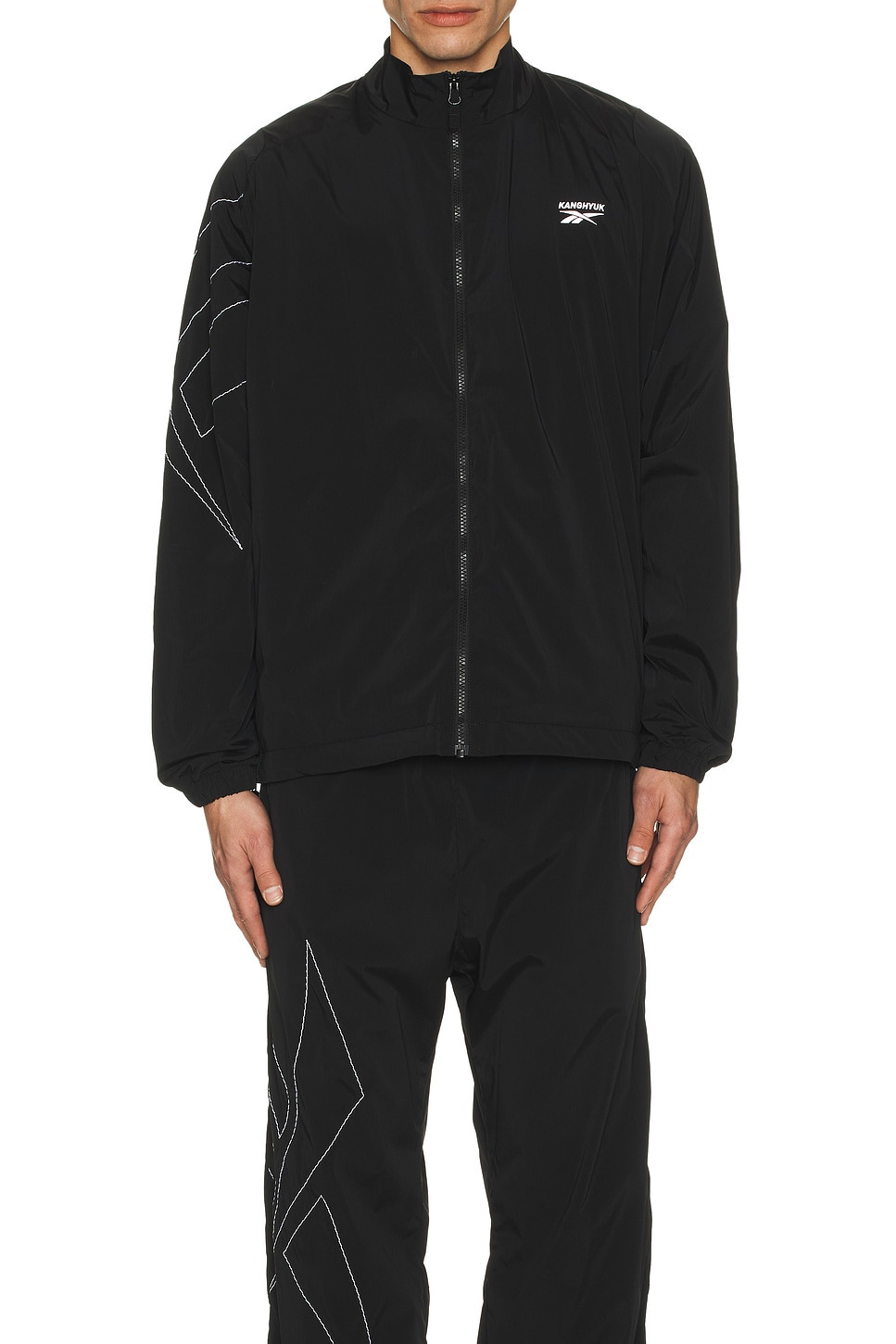 X Kanghyuk Stitched Logo Track Jacket - 4