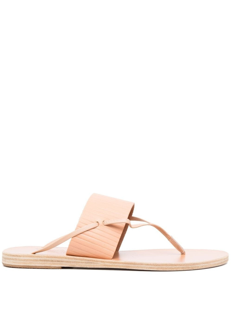 open-toe flat sandals 1