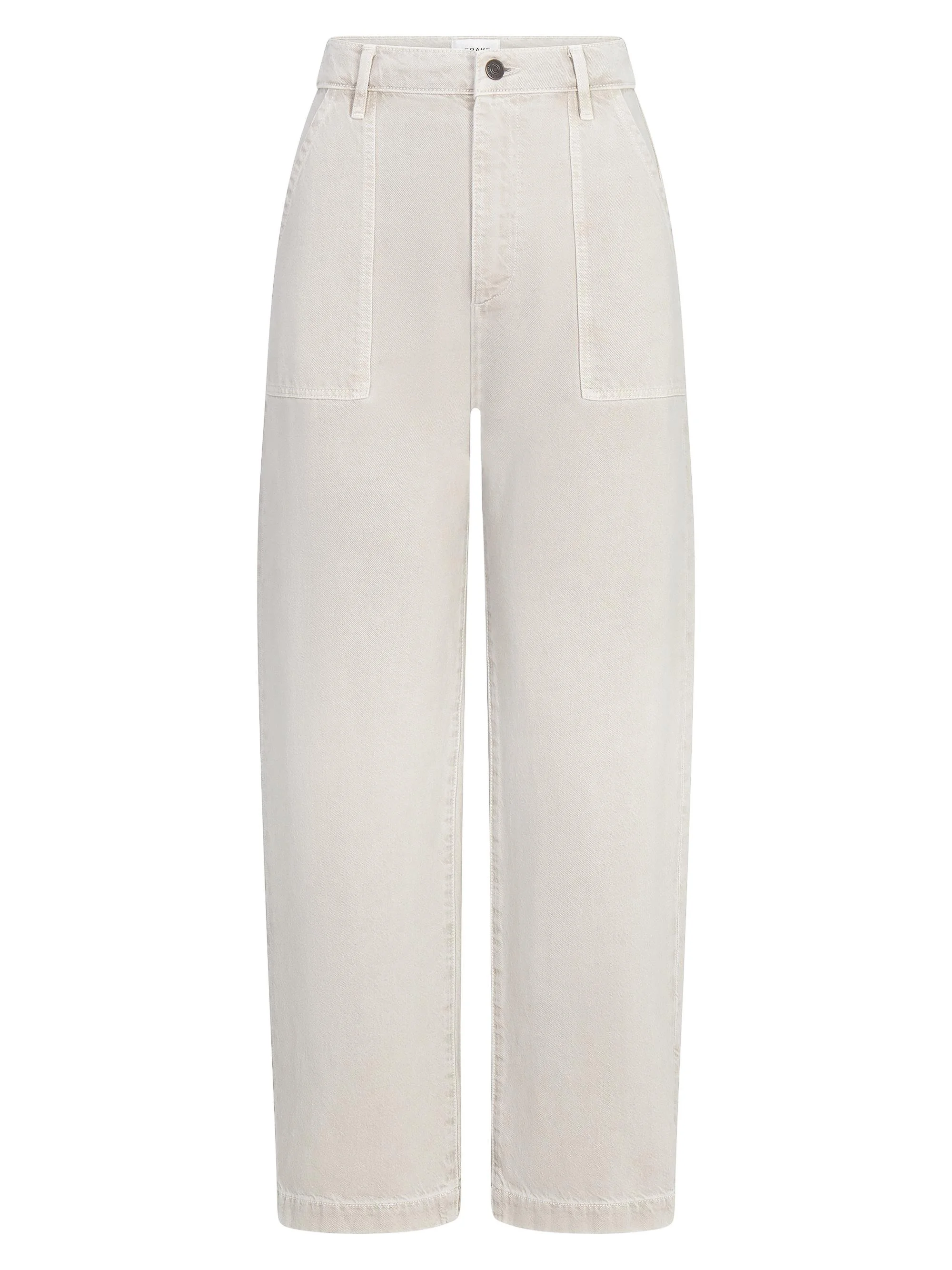 Women's The Bow Cotton Cargo Pants - Flax - 1