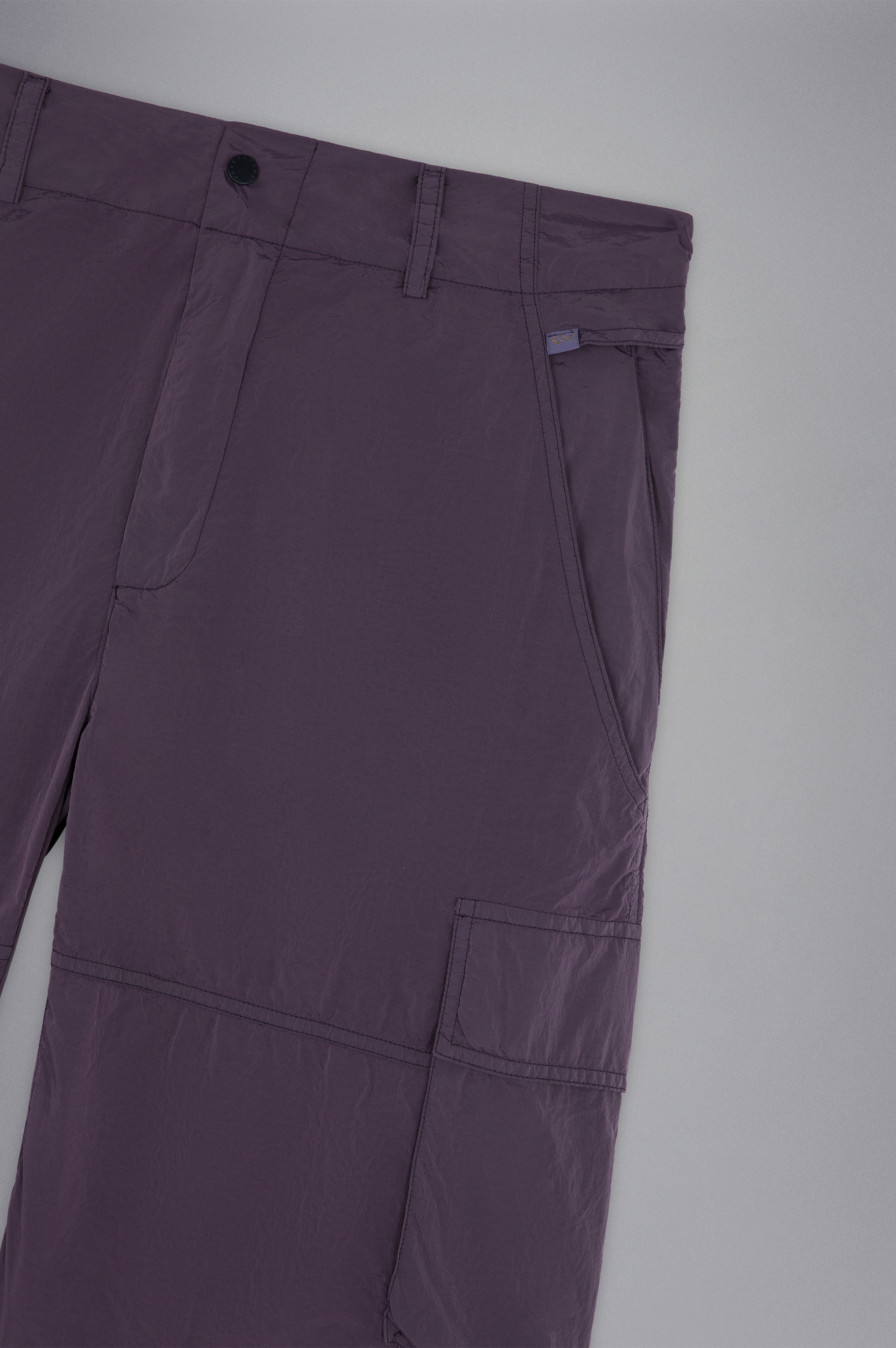 GARMENT DYED NYLON BERMUDA SHORTS - 5