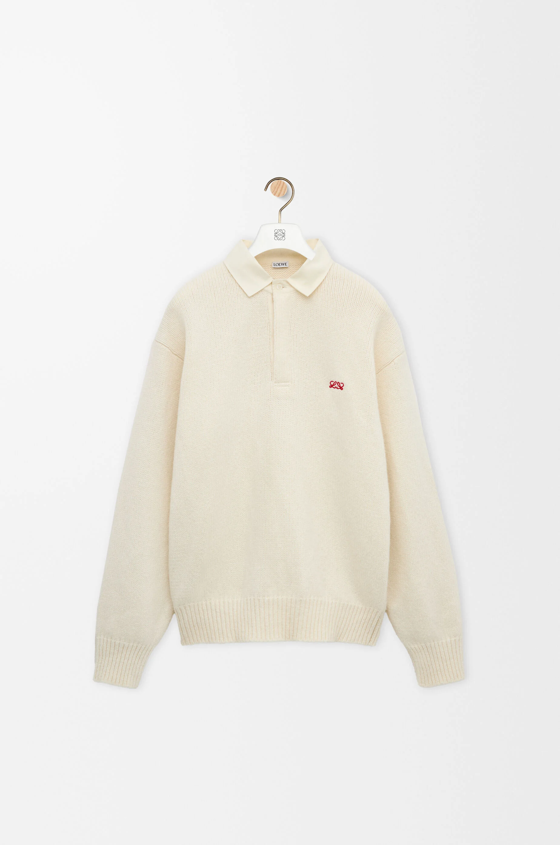 Polo sweater in wool - 1