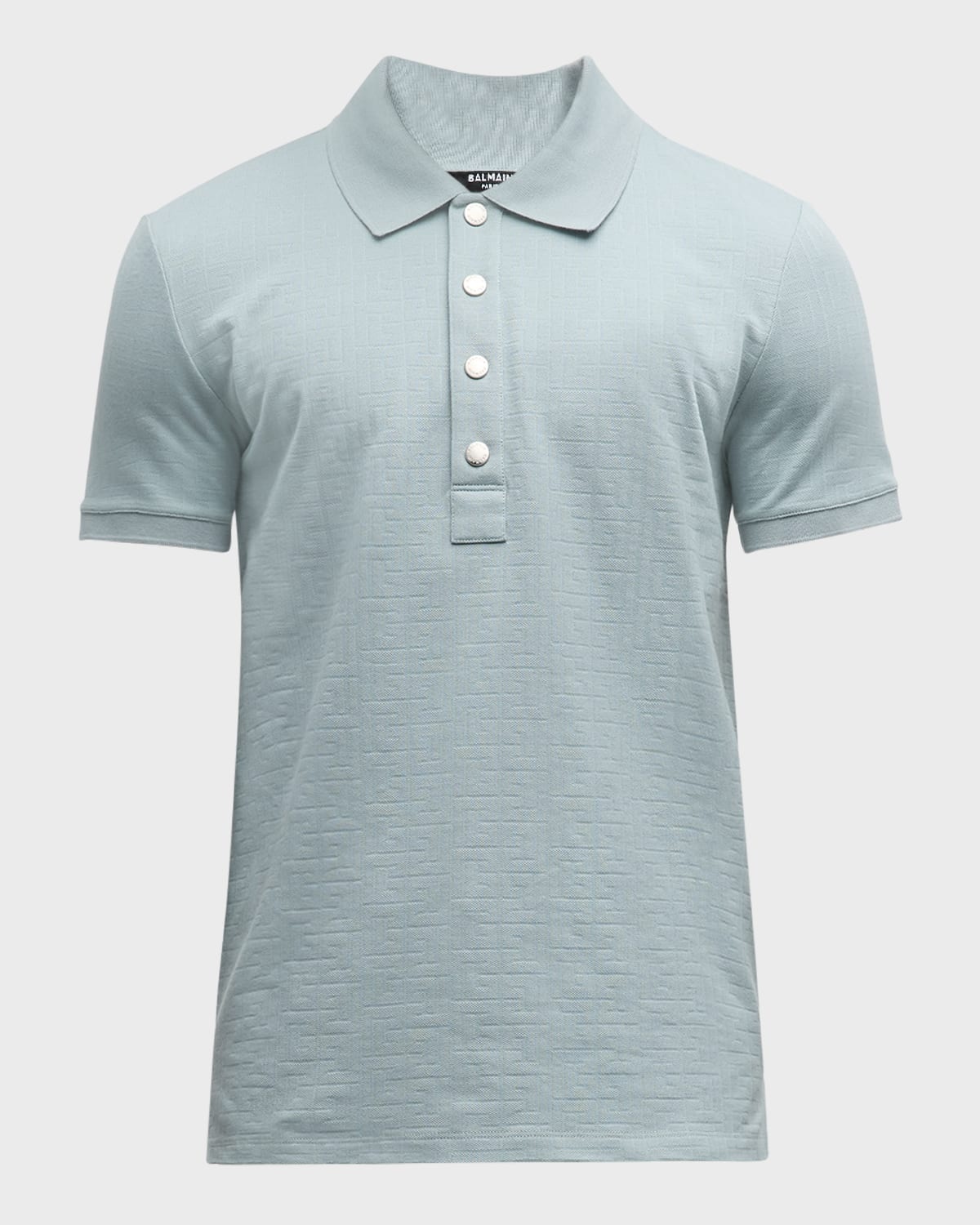 Men's Monogram Pique Polo Shirt - 1