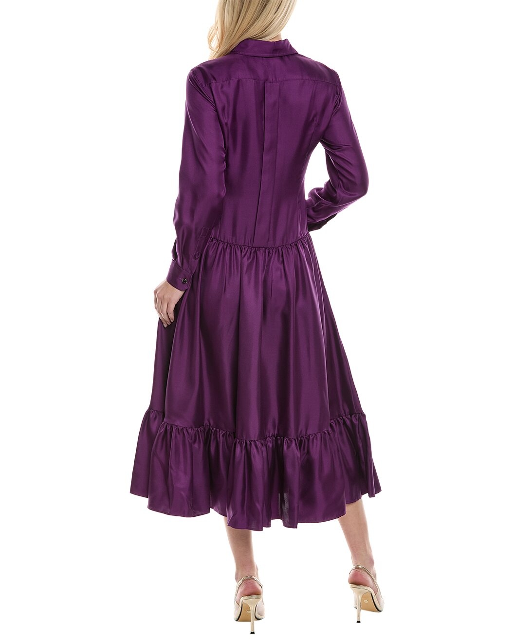 Max Mara Yard Silk Midi Dress - 2