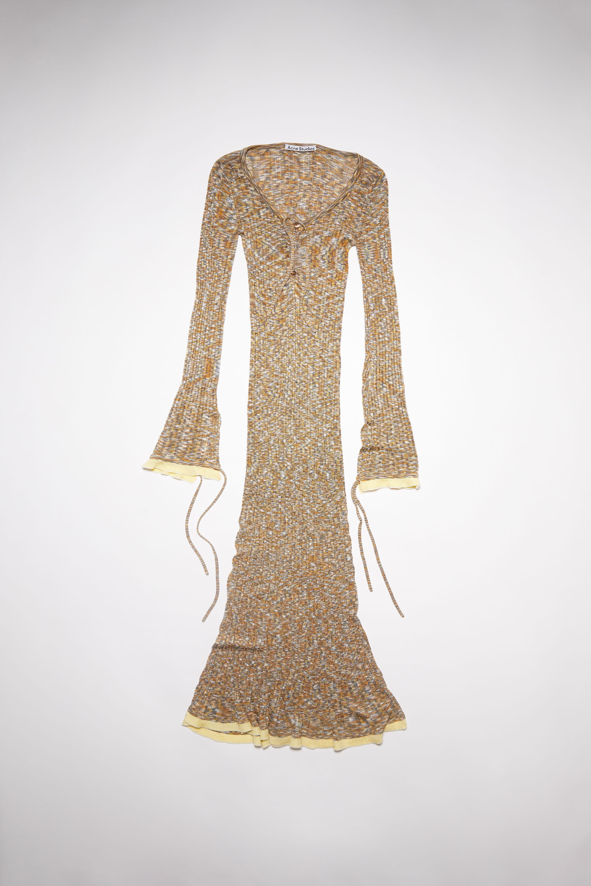 Ribbed knit dress - Brown/multi - 6
