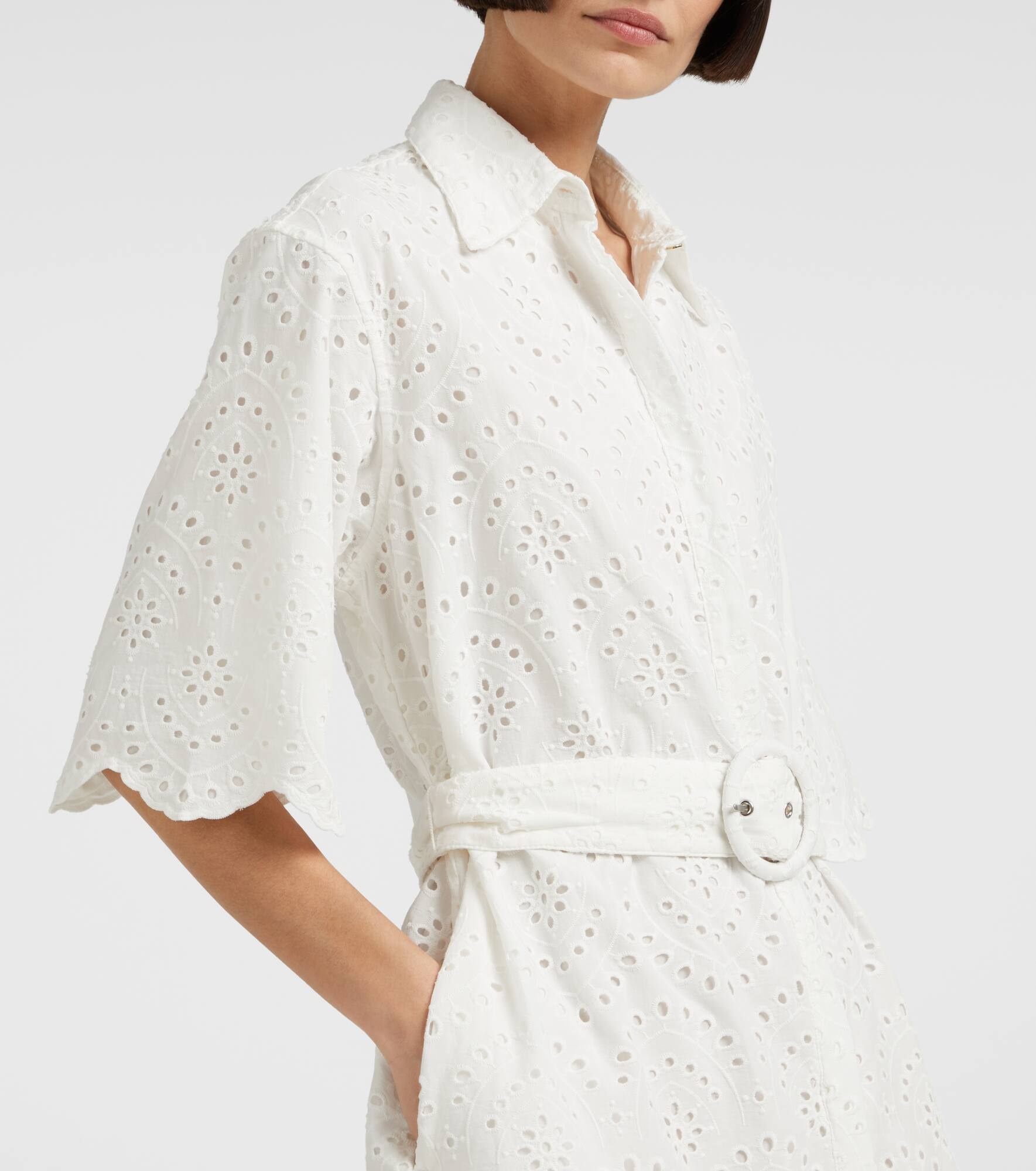 Elis cotton broderie anglaise minidress - 4