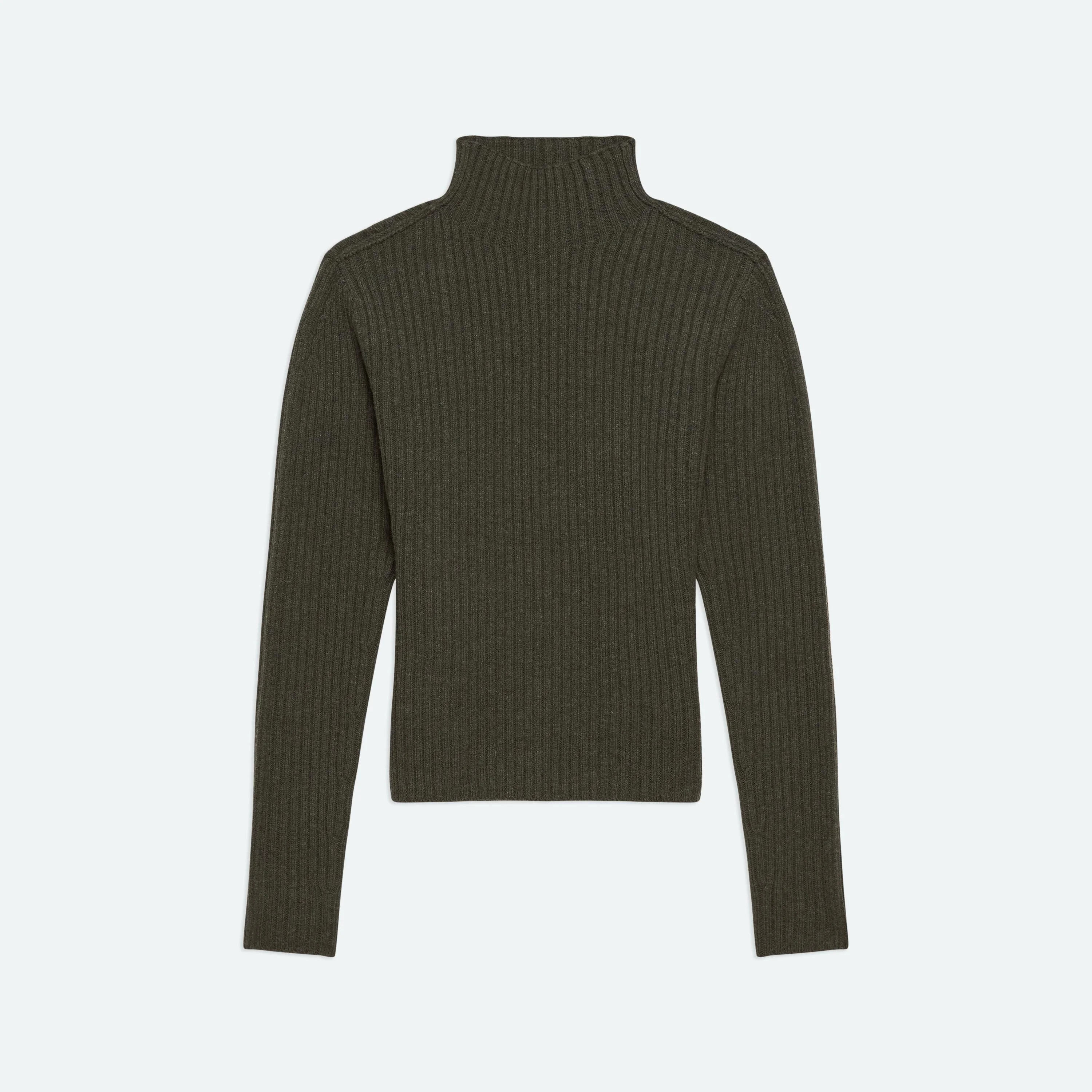 WOOL MOCK-NECK SWEATER - 1