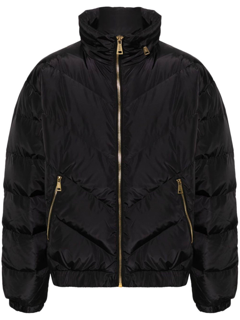 logo-print jacket - 1