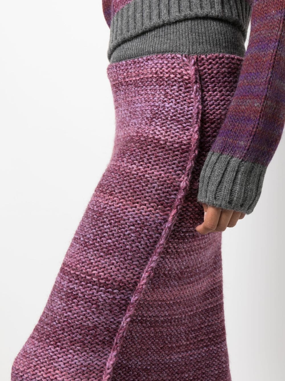 Lynette mÃ©lange-knit midi skirt - 5