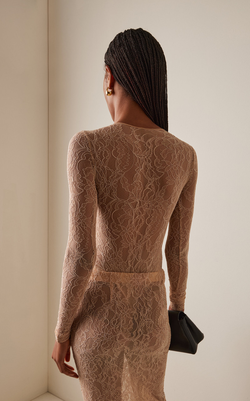 Lace Bodysuit khaki 4