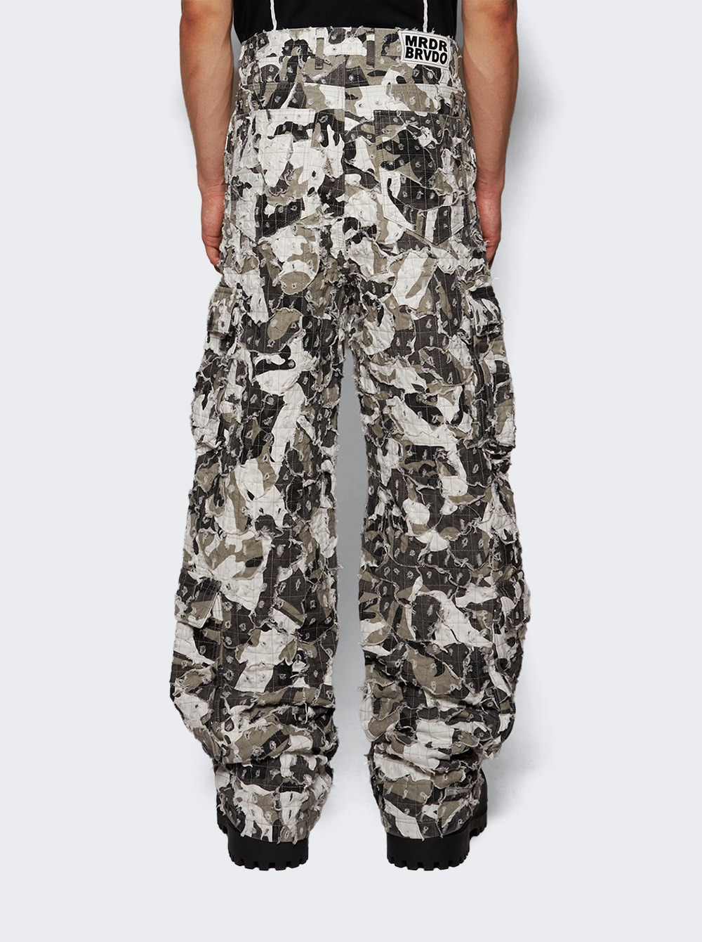 Micro Distressed Cargo Pant Vintage Grey - 4