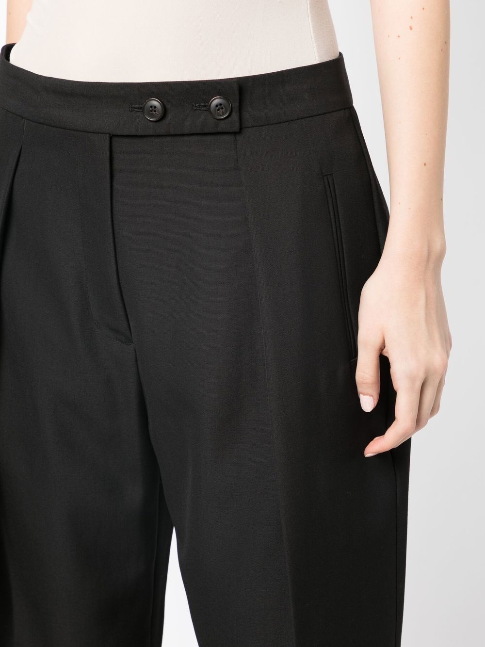 high-waisted tapered trousers - 5