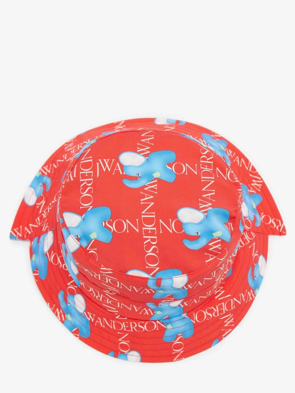 ASYMMETRIC BUCKET HAT WITH ELEPHANT MOTIF - 4
