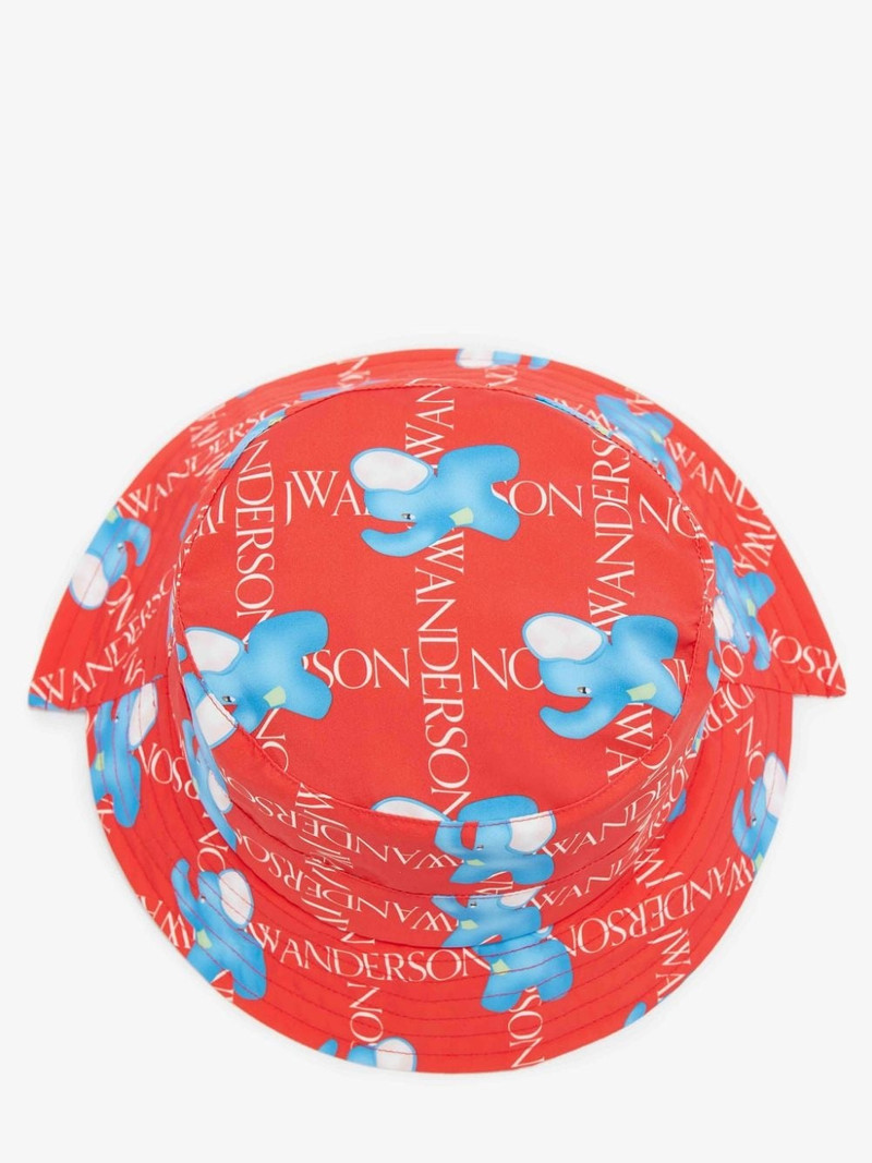 ASYMMETRIC BUCKET HAT WITH ELEPHANT MOTIF 4