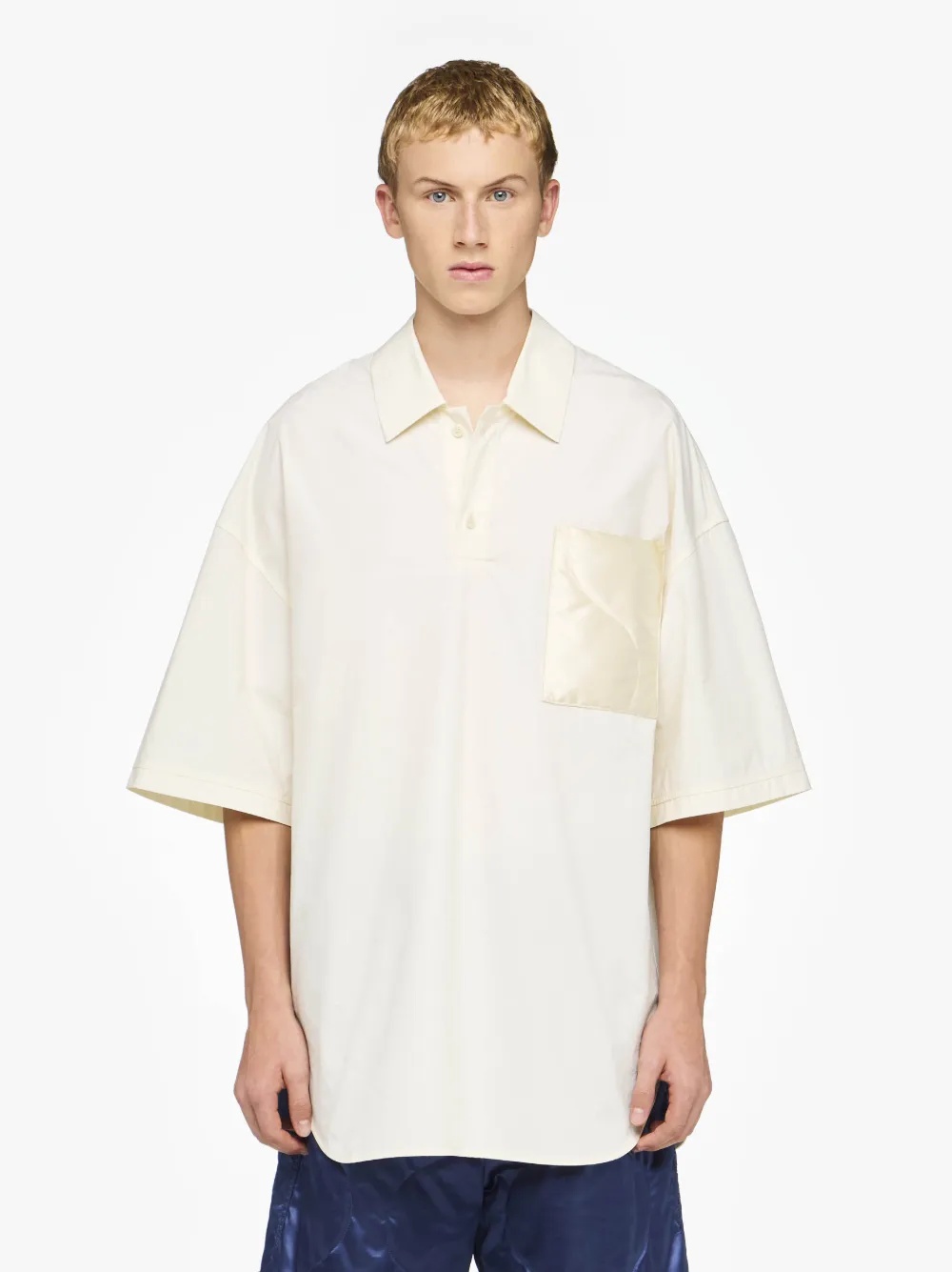QUILTED POCKET POLO TOP - 2