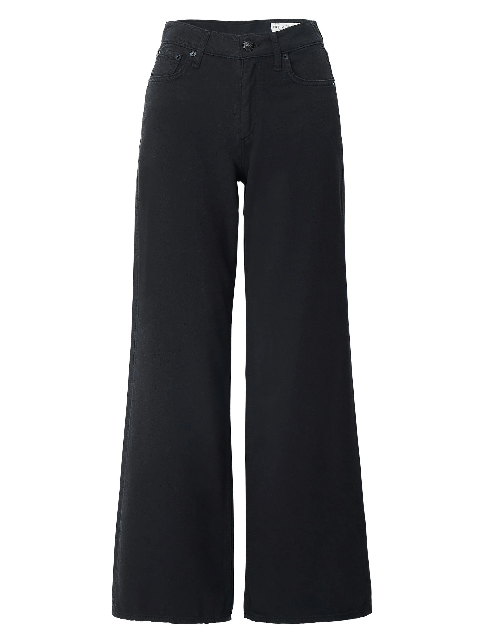 Women's Featherweight Andi Full Wide Jeans - Black - 1