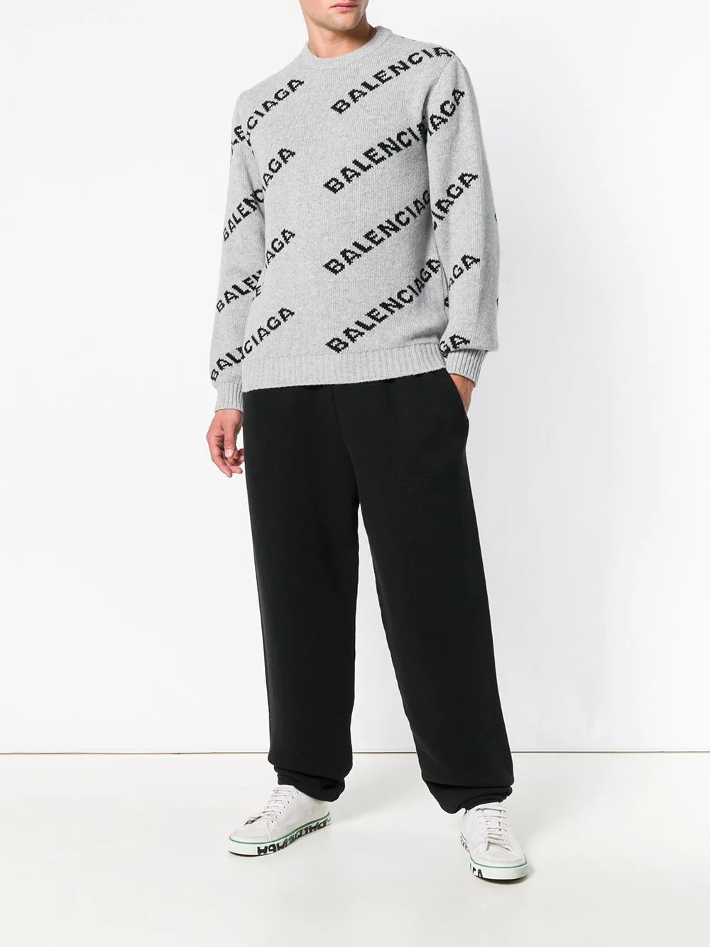 B embroidered track pants - 2