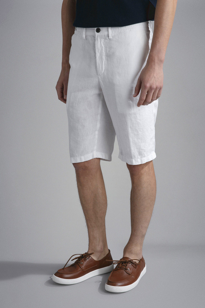 LINEN BERMUDA SHORTS 6