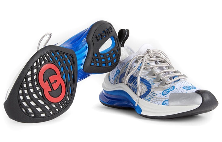 (WMNS) Gucci Run Sneaker 'White Blue' 680903-USN10-8485 - 5