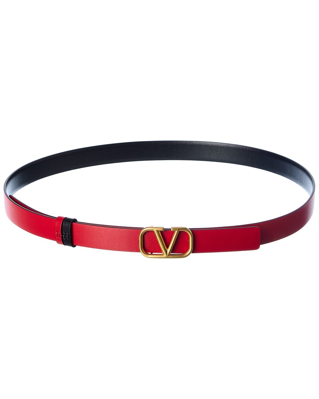 Valentino VLogo 20mm Reversible Leather Belt - 2