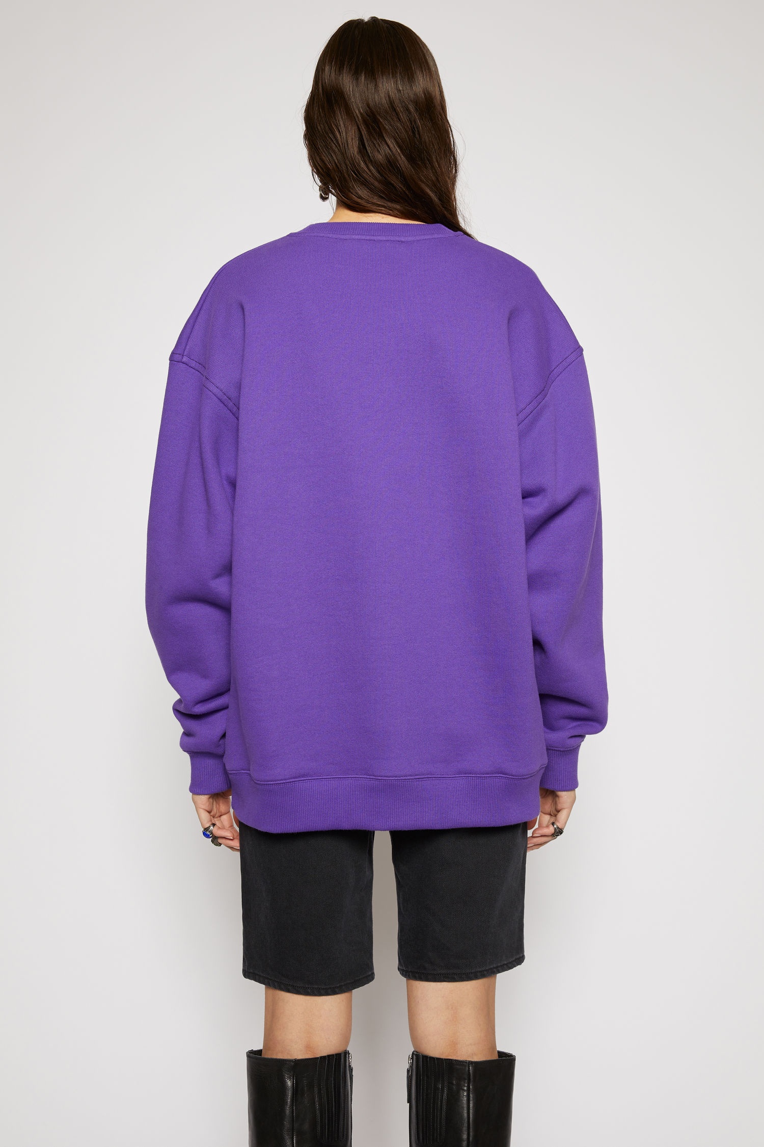 Reverse-label sweatshirt electric purple - 3