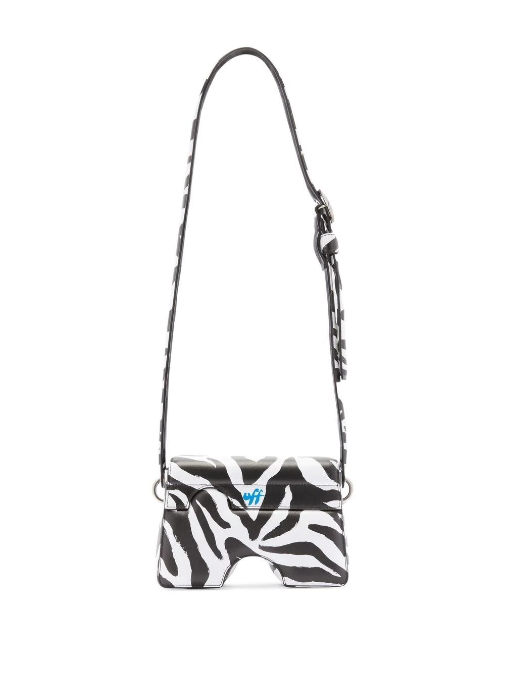 Burrow-22 zebra-print shoulder bag - 3