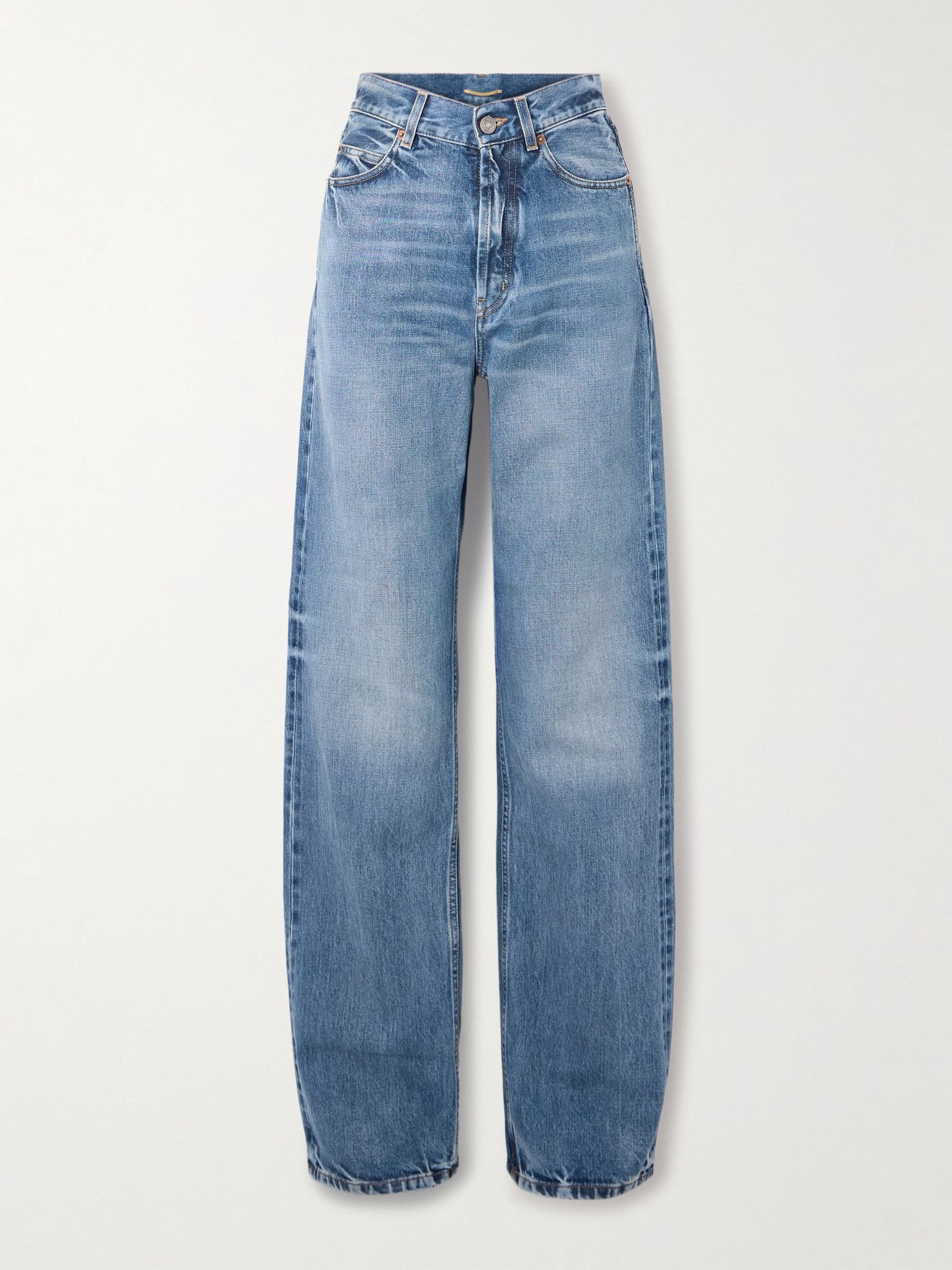 High-rise wide-leg jeans Mid denim - 1