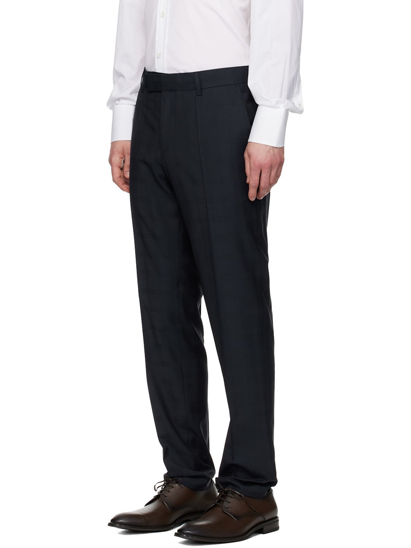 BOSS Navy Checkered Suit outlook