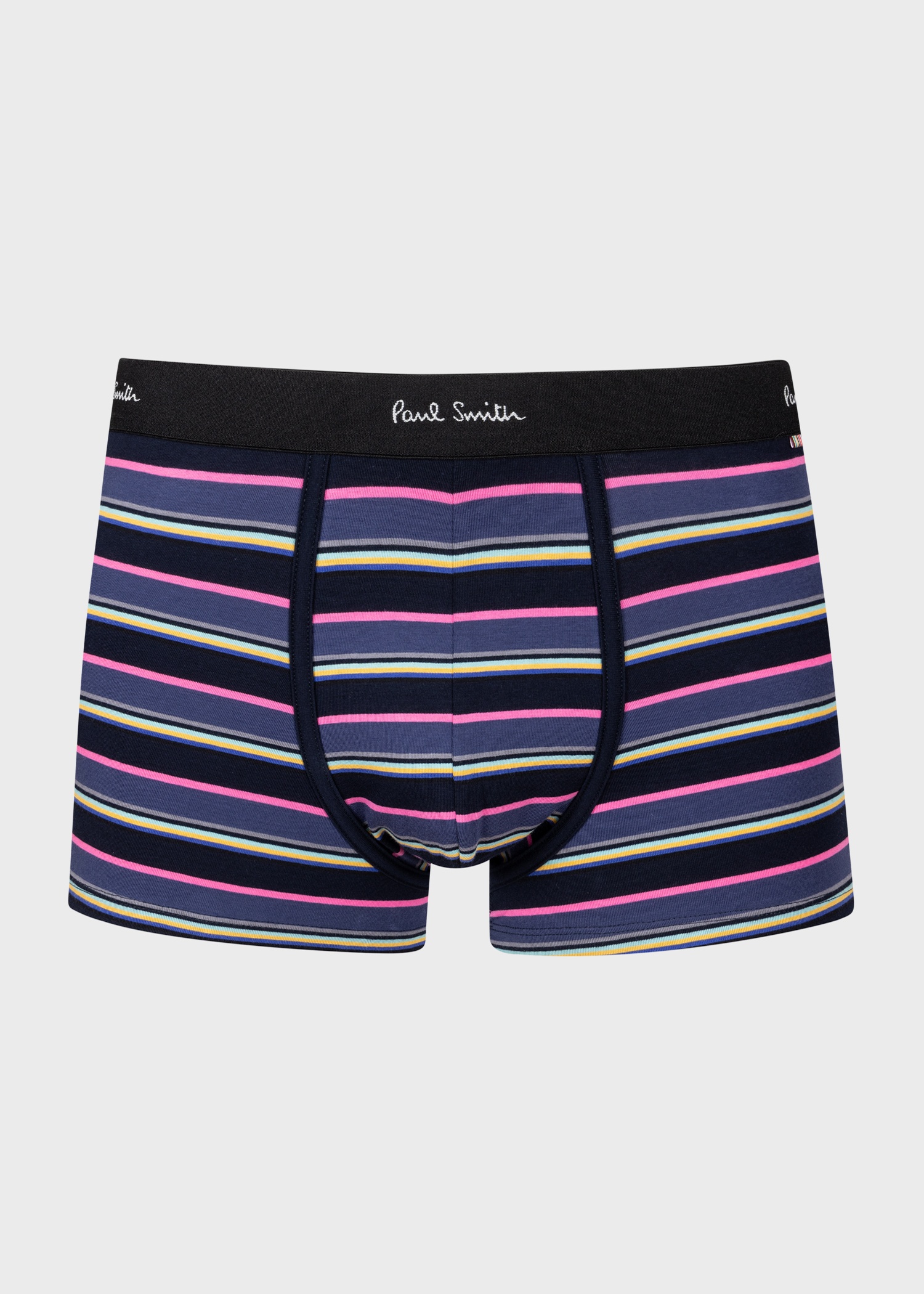 Blue And Pink Stripe Boxer Briefs - 1