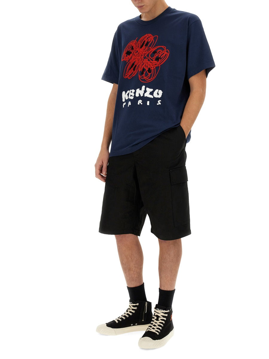 Kenzo Men Cargo Workwear Shorts - 2