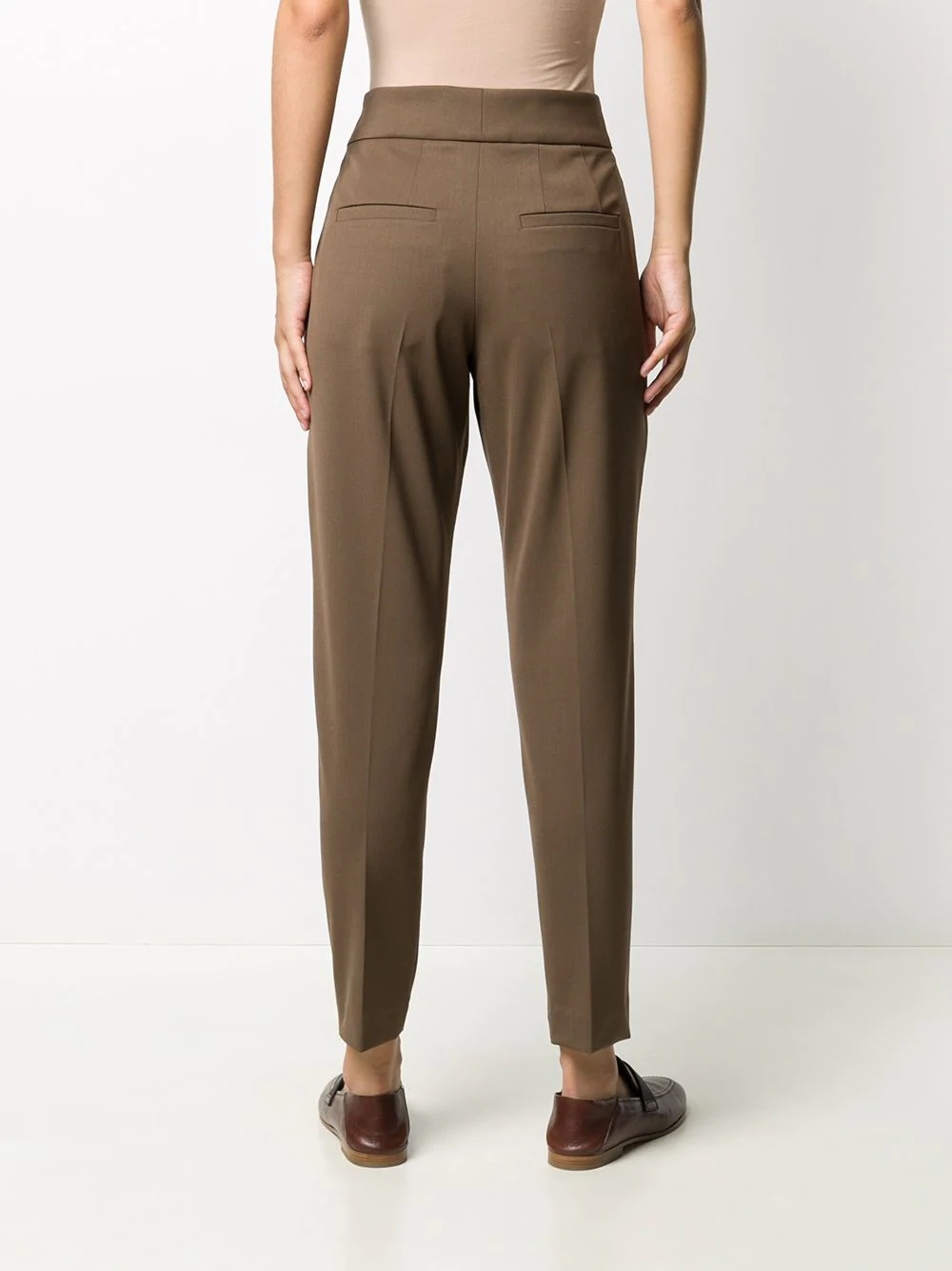 cropped slim-fit trousers - 4