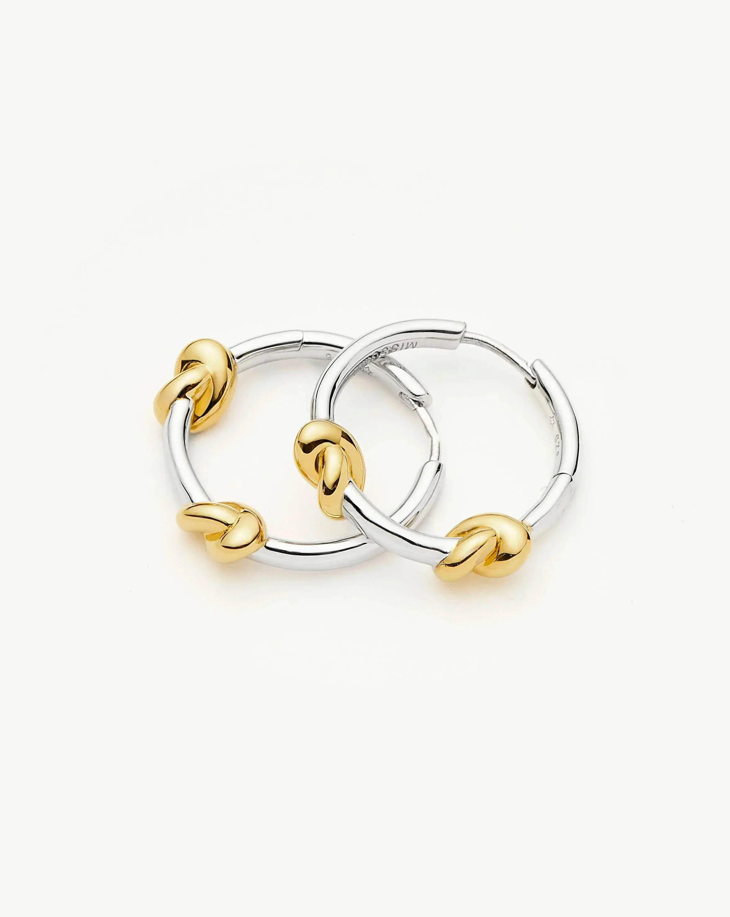 Lucy Williams Knot Small Hoop Earrings - 1