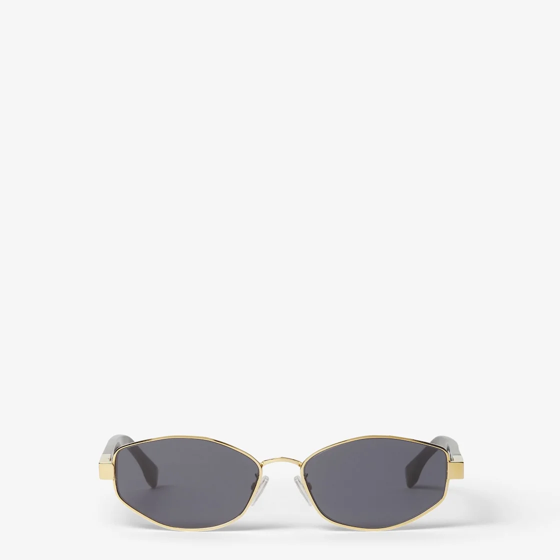 Baguette Gold-colored metal and acetate sunglasses - 1