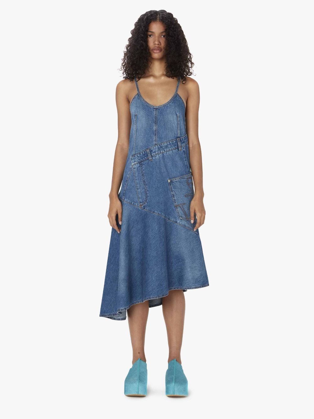 ワンピース JW Anderson Denim Midi Dress JW Anderson - Deconstructed denim midi dress JW Anderson