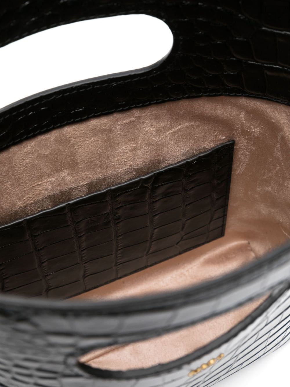 embossed-crocodile tote bag - 4