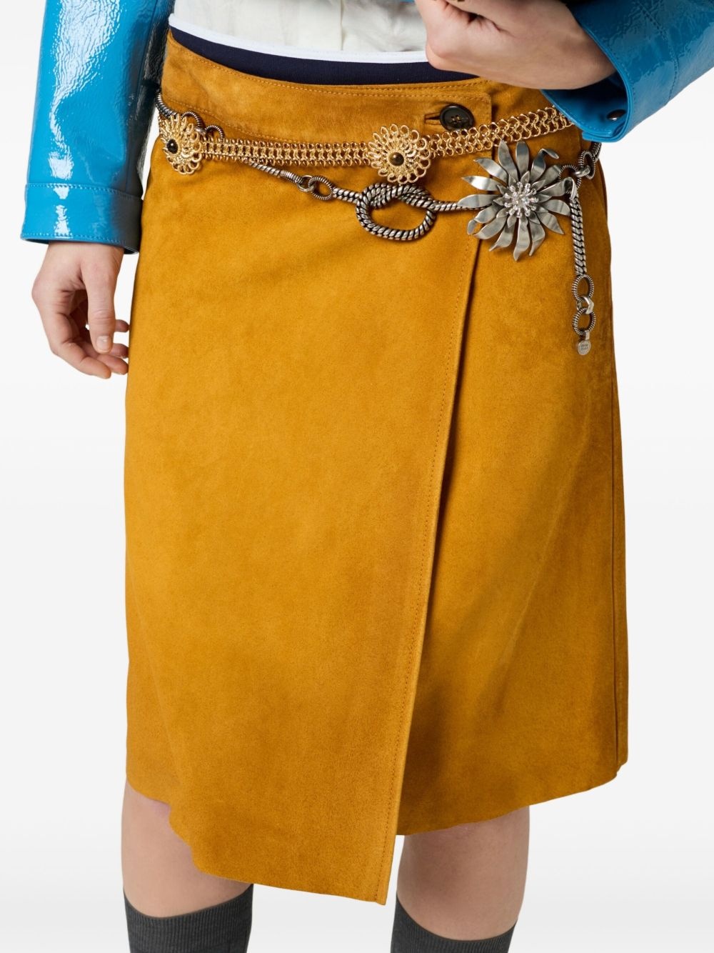 suede midi skirt - 4