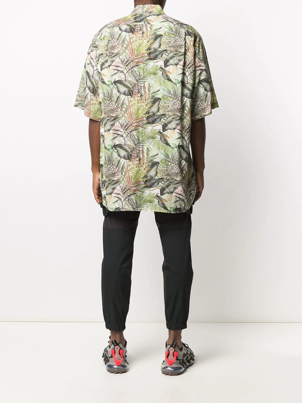 botanical-print short-sleeved shirt - 4